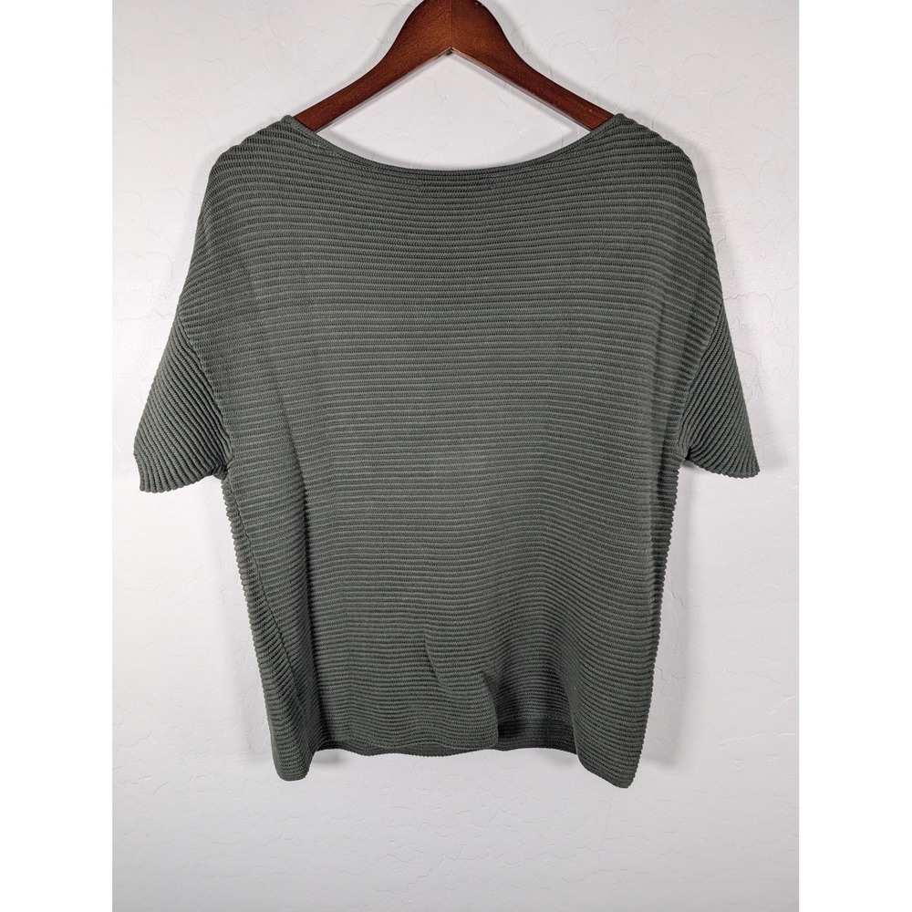 Tommy Bahama Sweater Womens Medium Green‎ Short Sleeve Boat Neck Knit Pullover - Picture 4 of 9